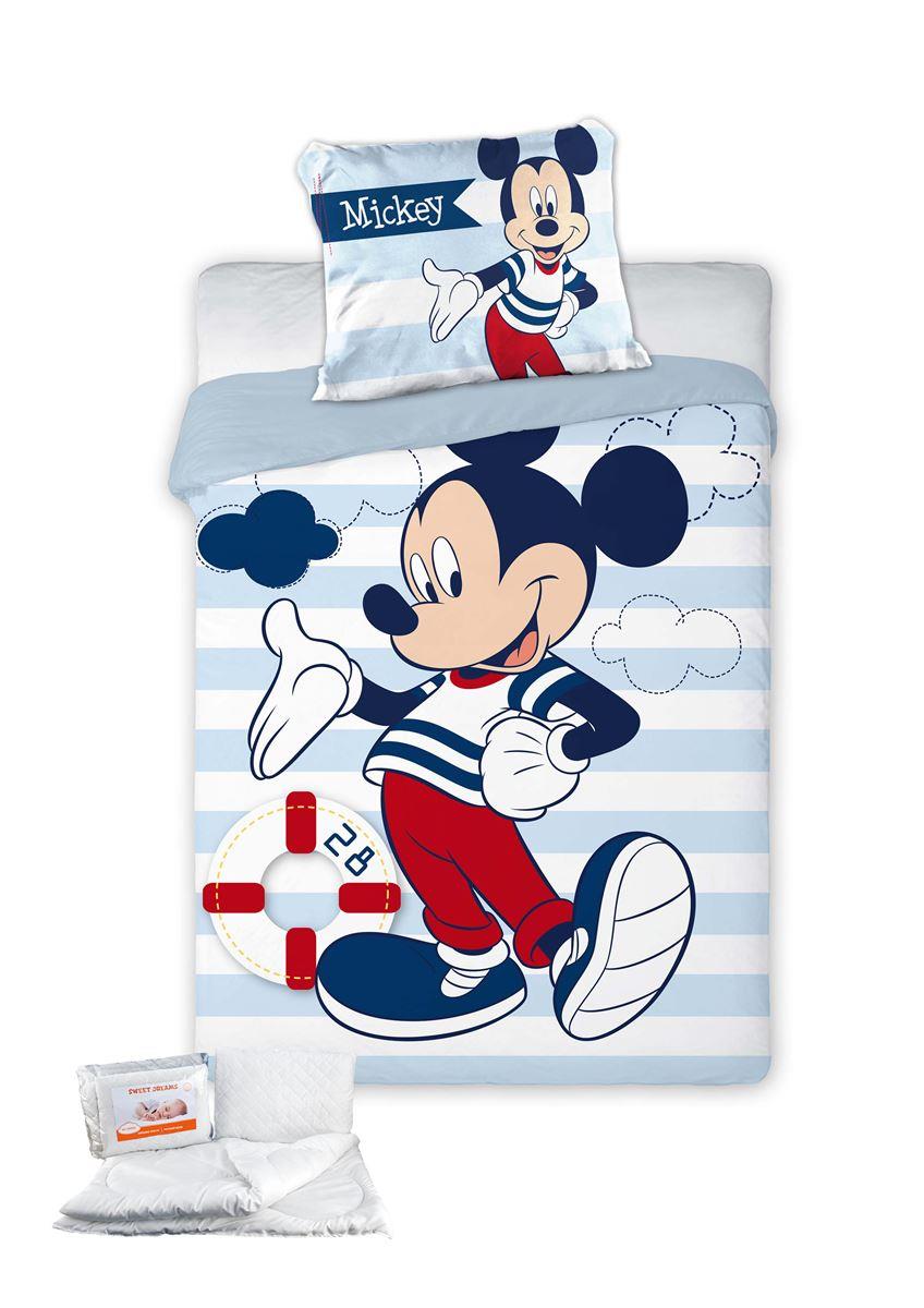 ΠΑΠΛΩΜΑΤΟΘΗΚΗ & ΠΑΠΛΩΜΑ ΣΕΤ 4 τεμ. Disney Mickey 583 100x135 Digital Print Cotton 100%