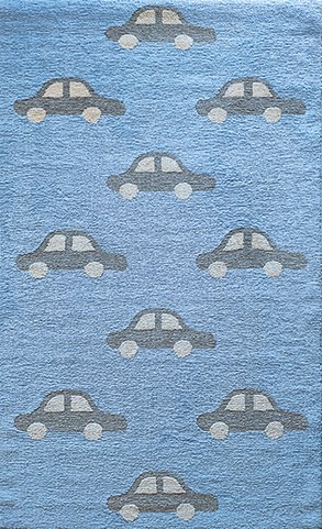 ΧΑΛΙ ΠΑΙΔΙΚΟ KIDDO CARS LIGHT BLUE - Klonaras Home Fashion 090cm x 160cm