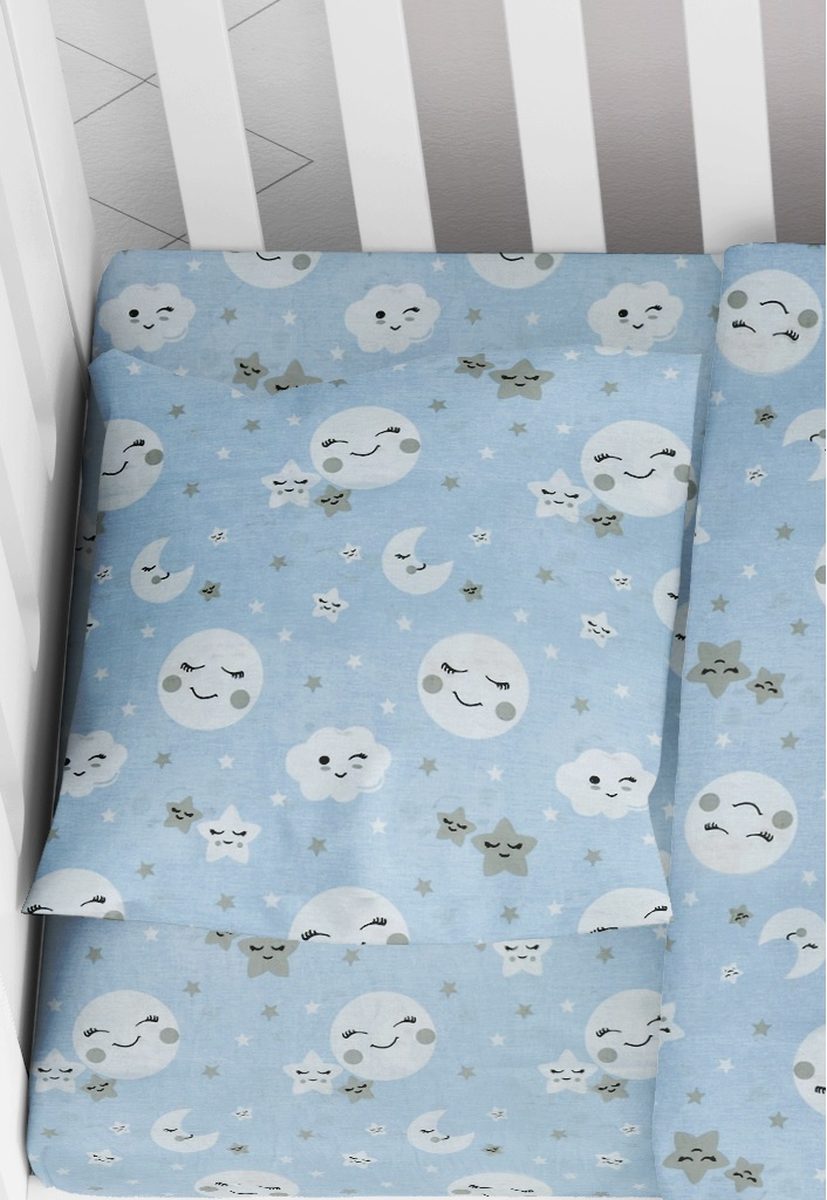 DIMcol ΜΑΞΙΛΑΡΟΘΗΚΗ ΕΜΠΡΙΜΕ bebe Smile 81 35X45 Blue Cotton 100%