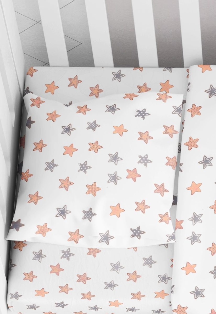 DIMcol ΜΑΞΙΛΑΡΟΘΗΚΗ ΕΜΠΡΙΜΕ bebe Star 103 35X45 Grey Cotton 100%