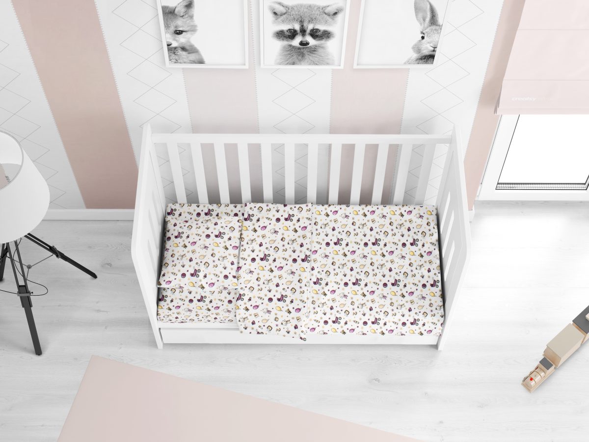 DIMcol ΚΑΤΩΣΕΝΤΟΝΟ ΜΕ ΛΑΣΤΙΧΟ bebe Baby 01 0,70X1,40X0,15 Flannel cotton 100%