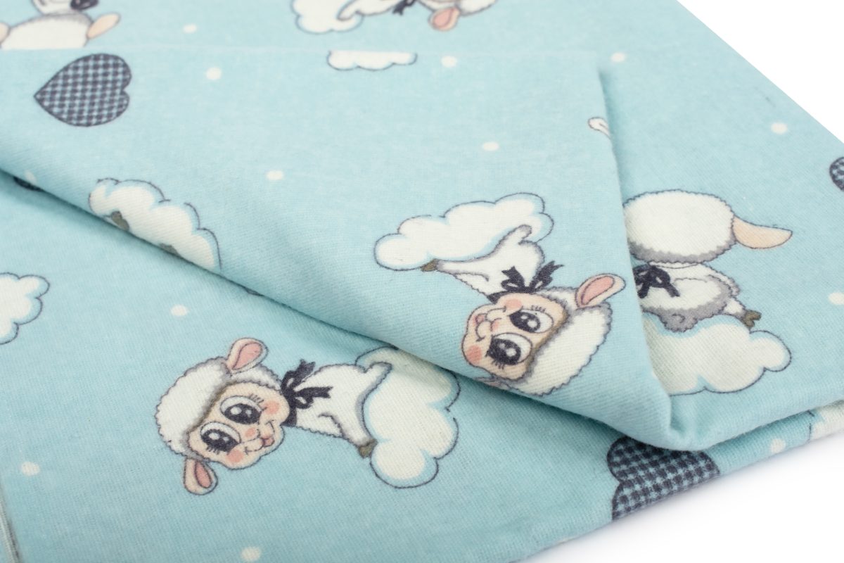 ΠΑΠΛΩΜΑΤΟΘΗΚΗ ΕΜΠΡΙΜΕ kids Προβατάκι 06 160Χ240 Sky blue Flannel cotton 100% φωτογραφία