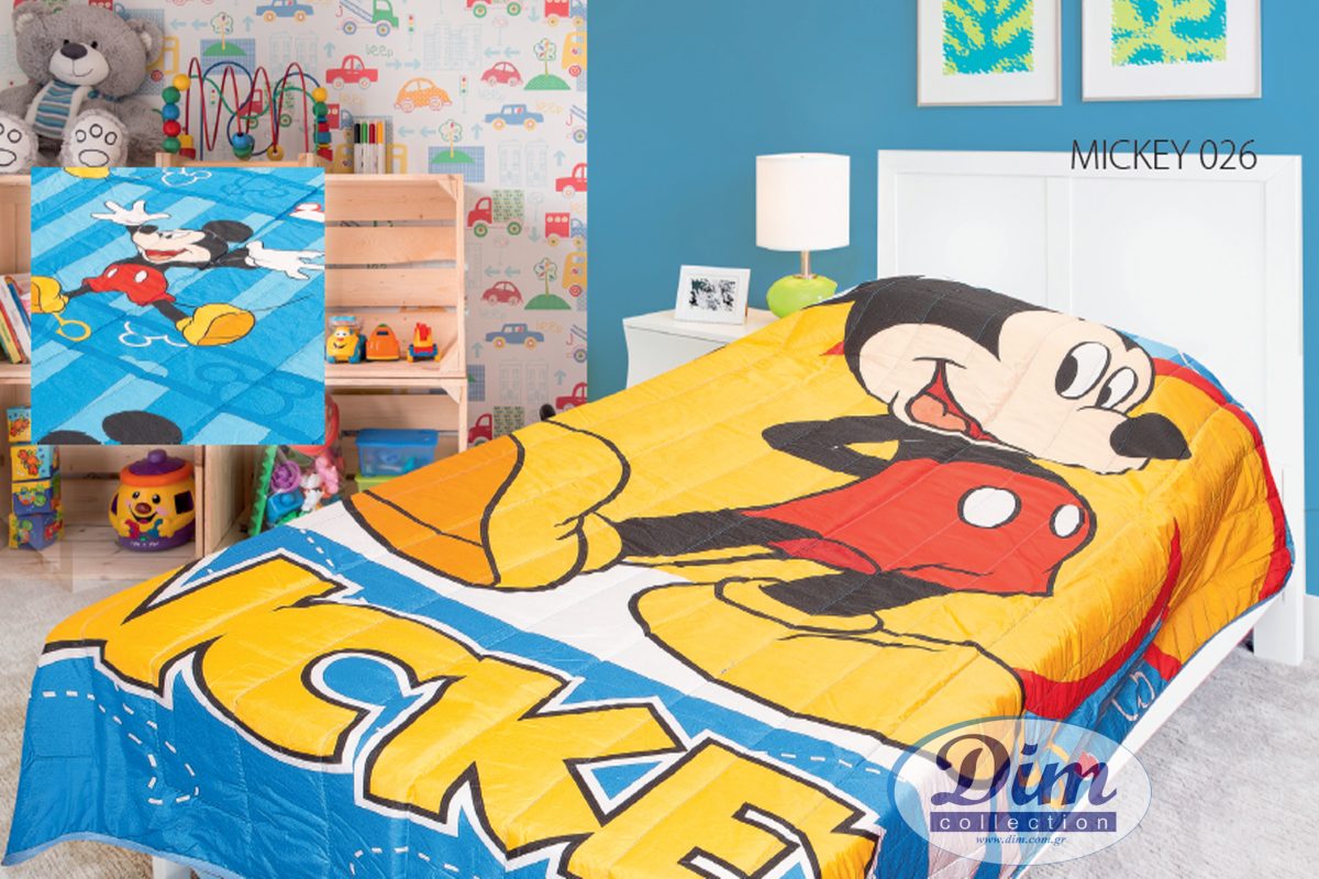 DISNEY DIMcol ΠΑΠΛΩΜΑ DISNEY MICKEY 26 160X250 Digital Print Microfiber 100%