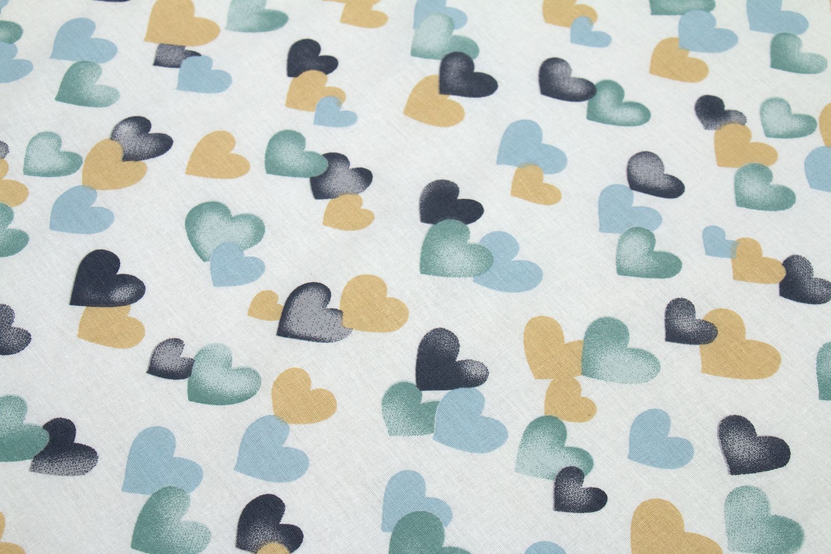 DIMcol ΠΑΝΑ ΧΑΣΕΣ bebe Hearts 11 80X80 Grey-Green Cotton 100%