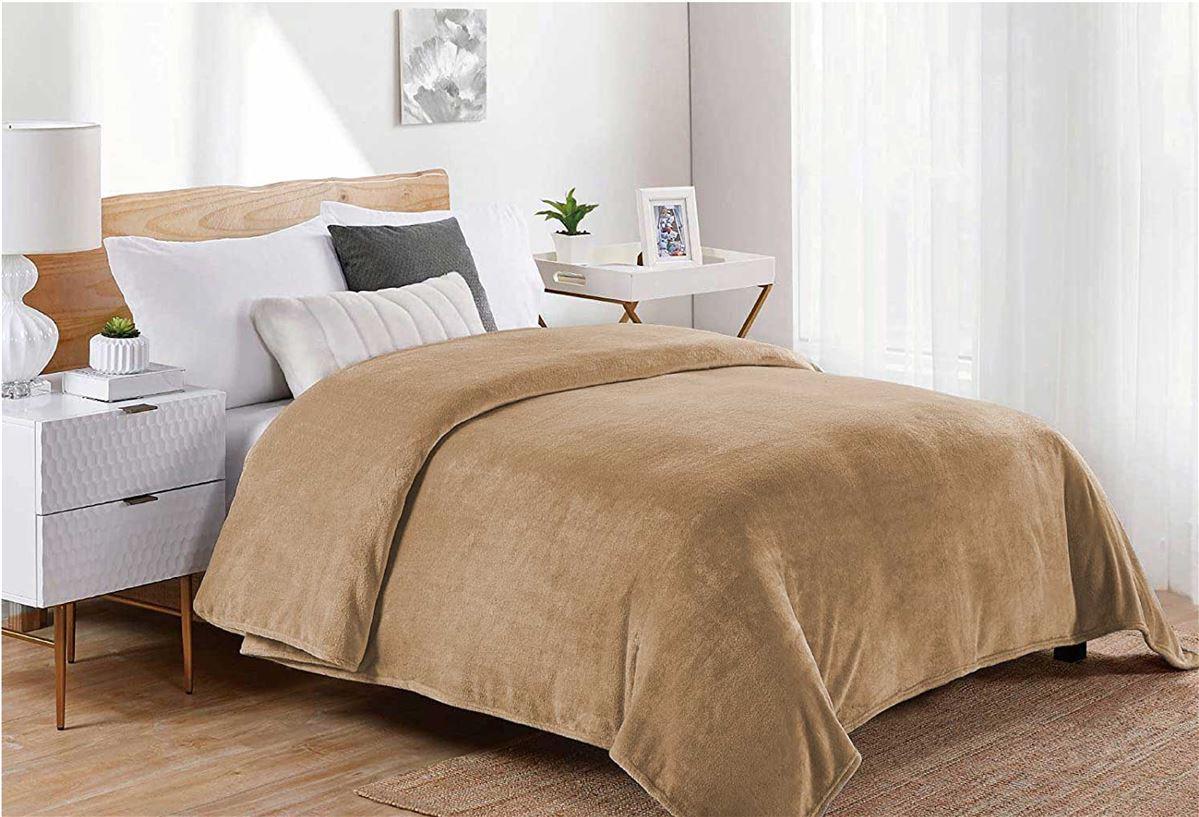 ΚΟΥΒΕΡΤΑ CORAL FLEECE Polyester 160X220 Μονόχρωμη 02 Beige φωτογραφία