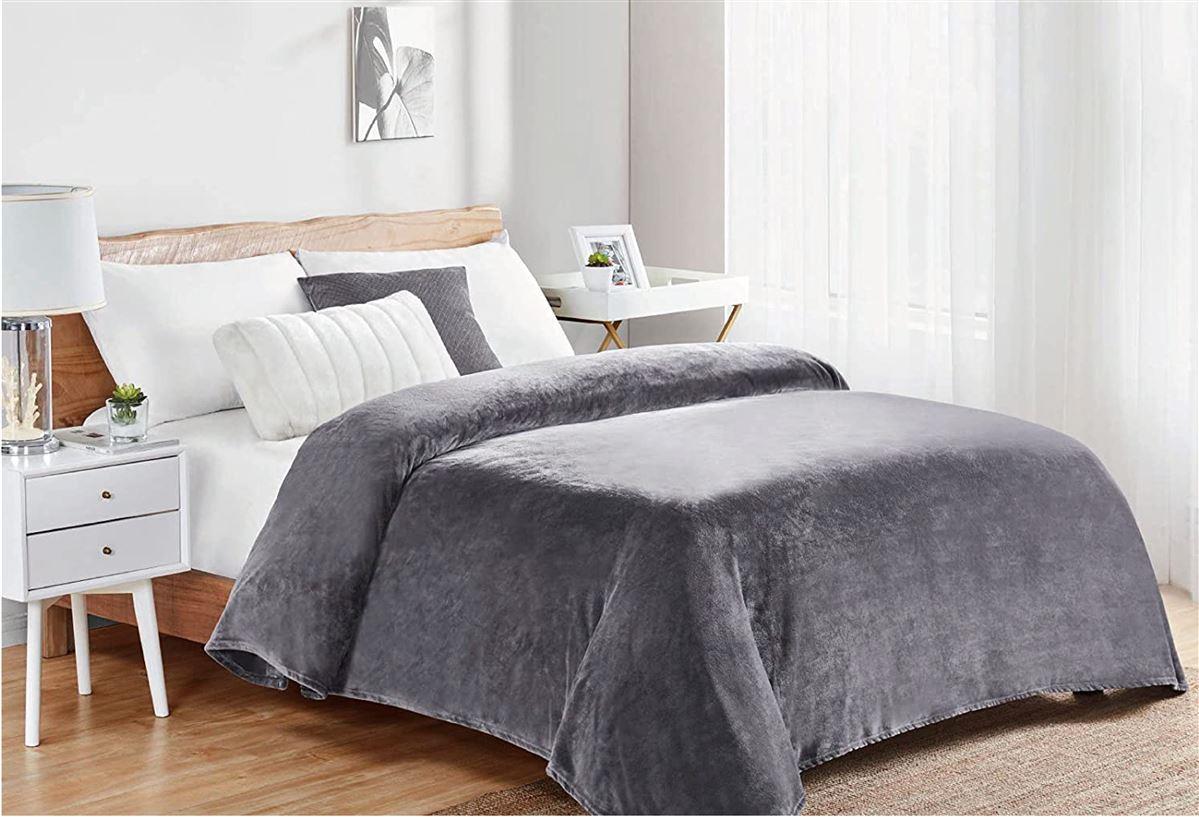 ΚΟΥΒΕΡΤΑ CORAL FLEECE Polyester 220X240 Μονόχρωμη 06 Grey φωτογραφία