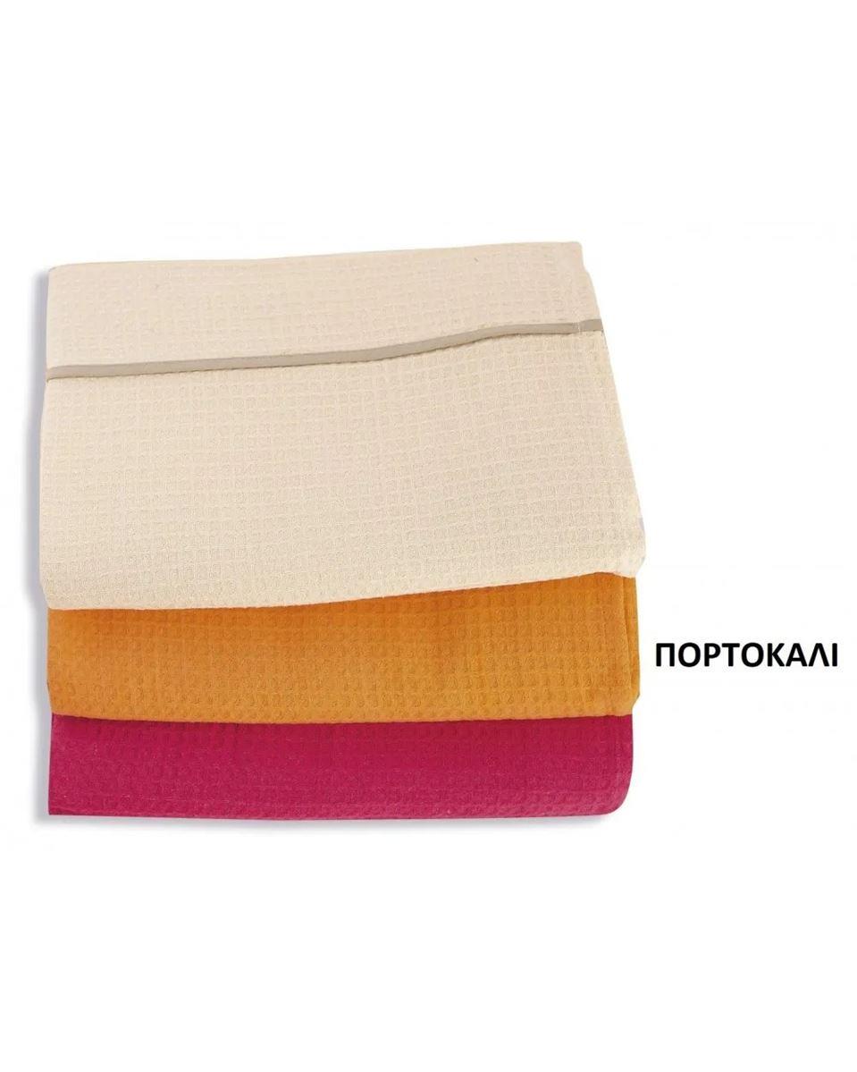 DIMcol ΚΟΥΒΕΡΤΑ ΠΙΚΕ 230X260 ΠΟΡΤΟΚΑΛΙ Cotton 100%