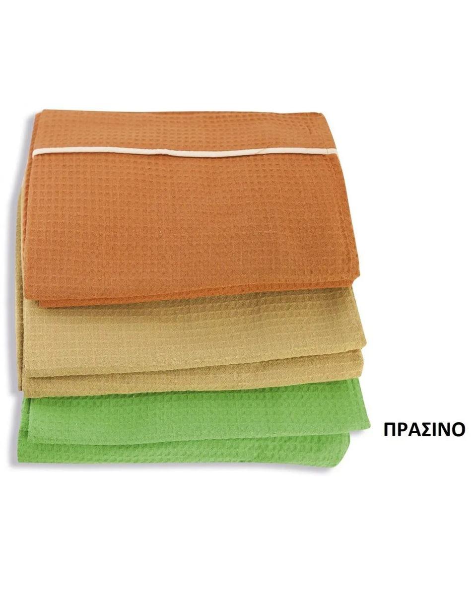 DIMcol ΚΟΥΒΕΡΤΑ ΠΙΚΕ 230X260 ΠΡΑΣΙΝΟ Cotton 100%