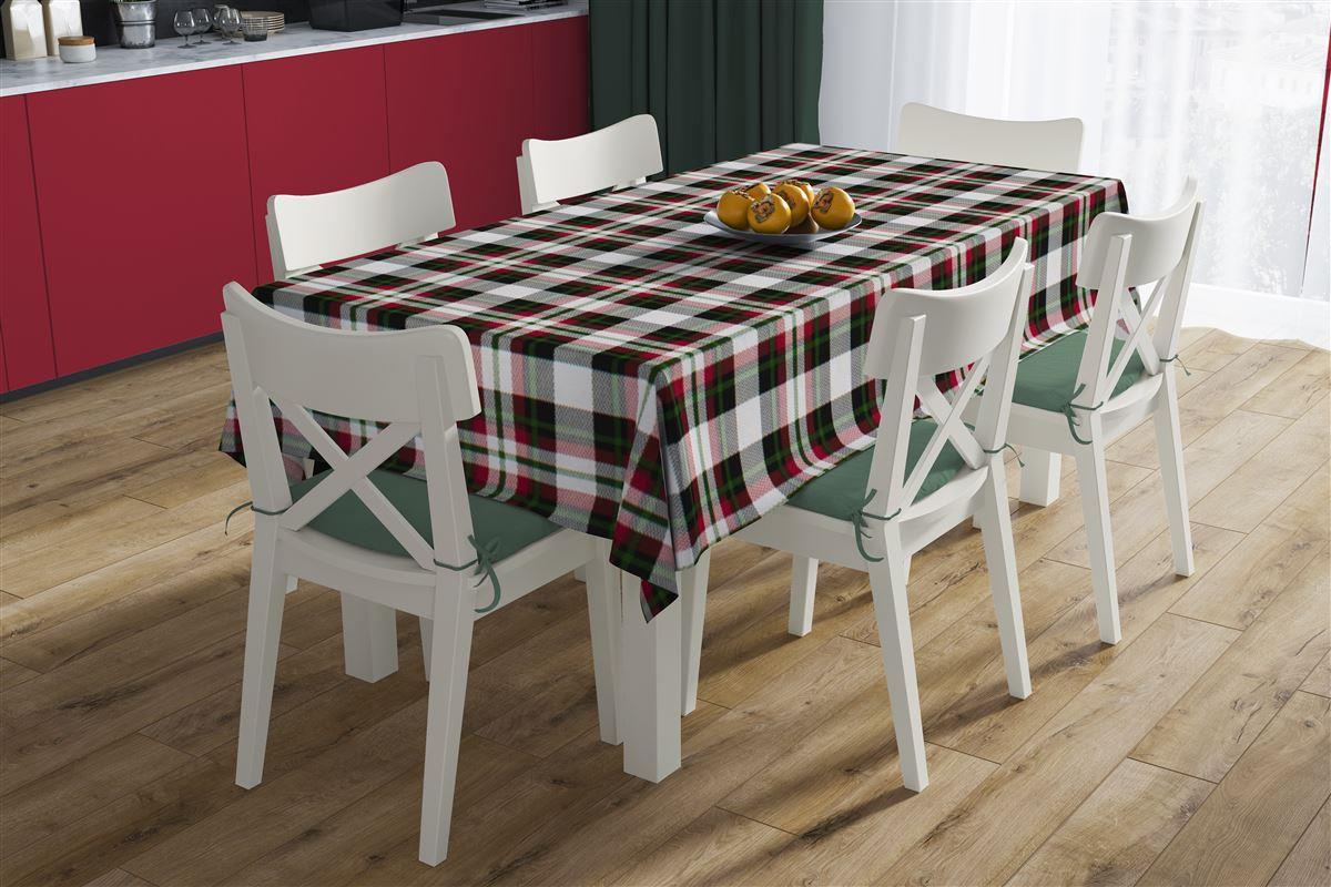 DIMcol ΤΡΑΠΕΖΟΜΑΝΤΗΛΟ ΑΛΕΚΙΑΣΤΟ 140X180 Tartan 493 Red-Green Cott/Pol 70/30