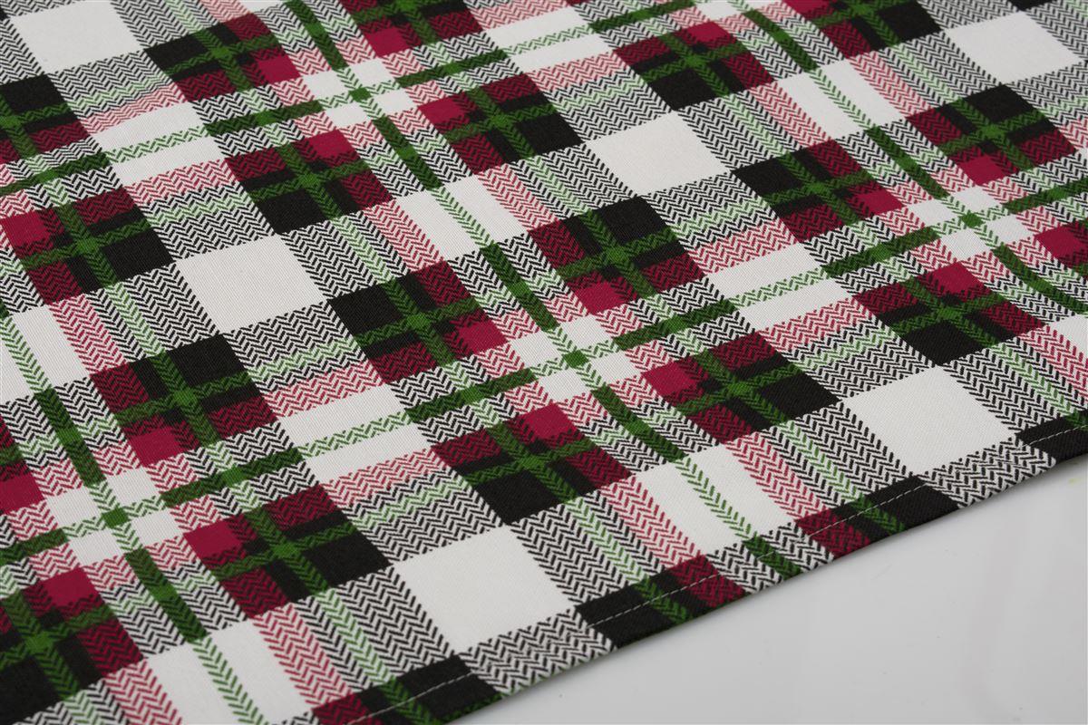 ΤΡΑΠΕΖΟΜΑΝΤΗΛΟ ΑΛΕΚΙΑΣΤΟ 140X180 Tartan 493 Red-Green Cott/Pol 70/30 φωτογραφία