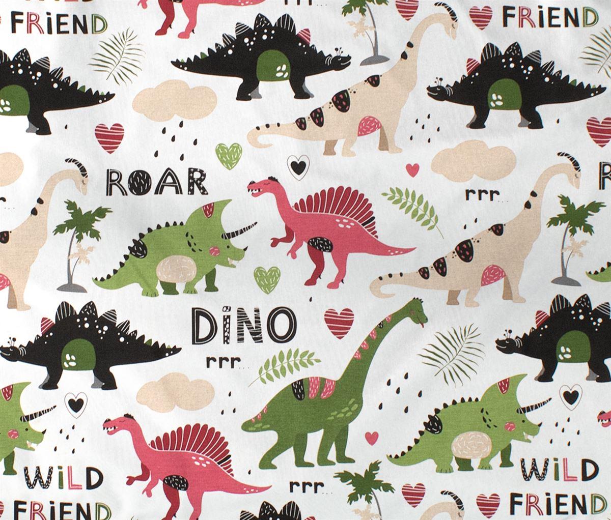 DIMcol ΠΑΝΑ ΧΑΣΕ bebe Dinosaur 518 80X80 Multi-Colour 100% Cotton