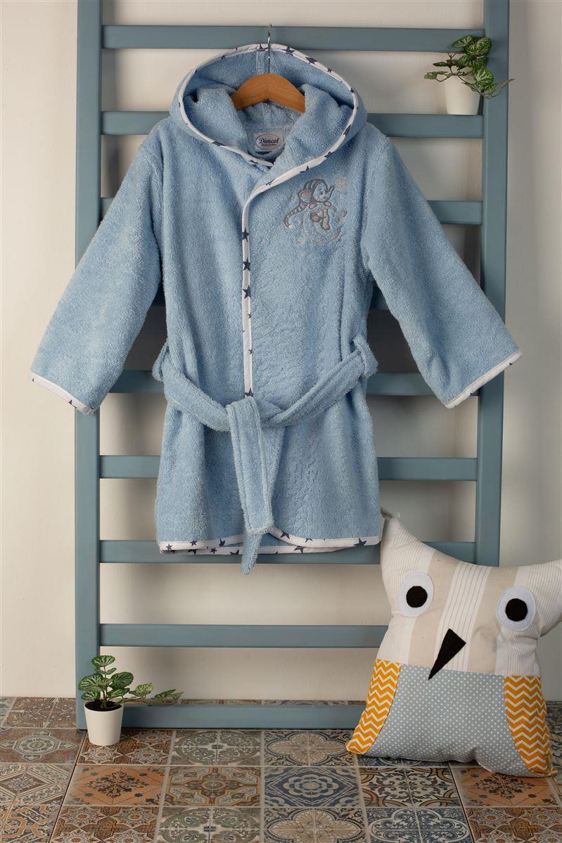 DIMcol ΜΠΟΥΡΝΟΥΖΙ Με Κέντημα bebe Dreaming Elephant 166 SIZE:02 Σιελ 100% Cotton