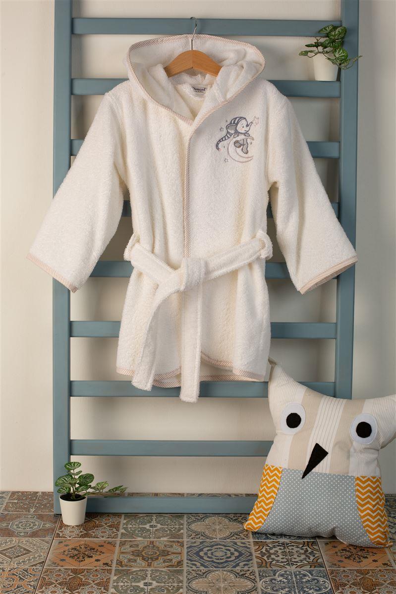 DIMcol ΜΠΟΥΡΝΟΥΖΙ Με Κέντημα bebe Dreaming Elephant 168 SIZE:02 Λευκό 100% Cotton