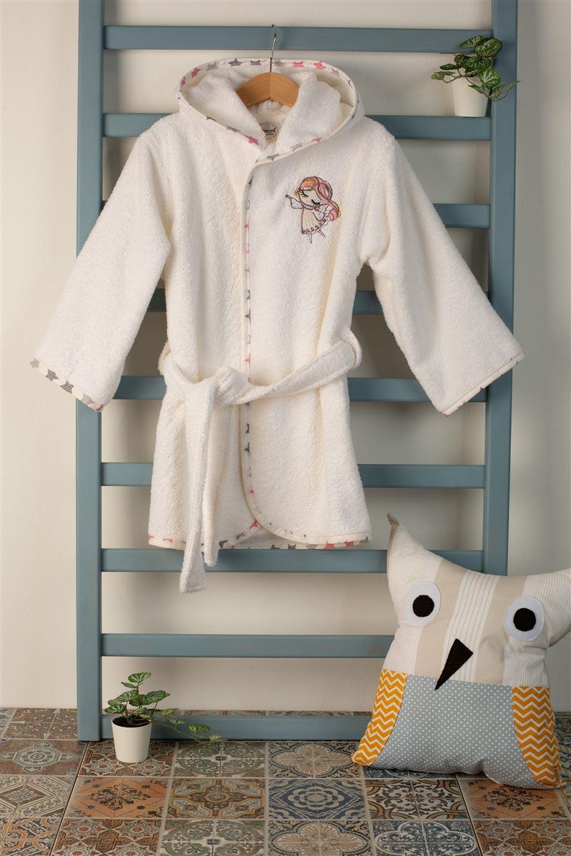 DIMcol ΜΠΟΥΡΝΟΥΖΙ Με Κέντημα bebe Little Angel 142 SIZE:04 Λευκό 100% Cotton