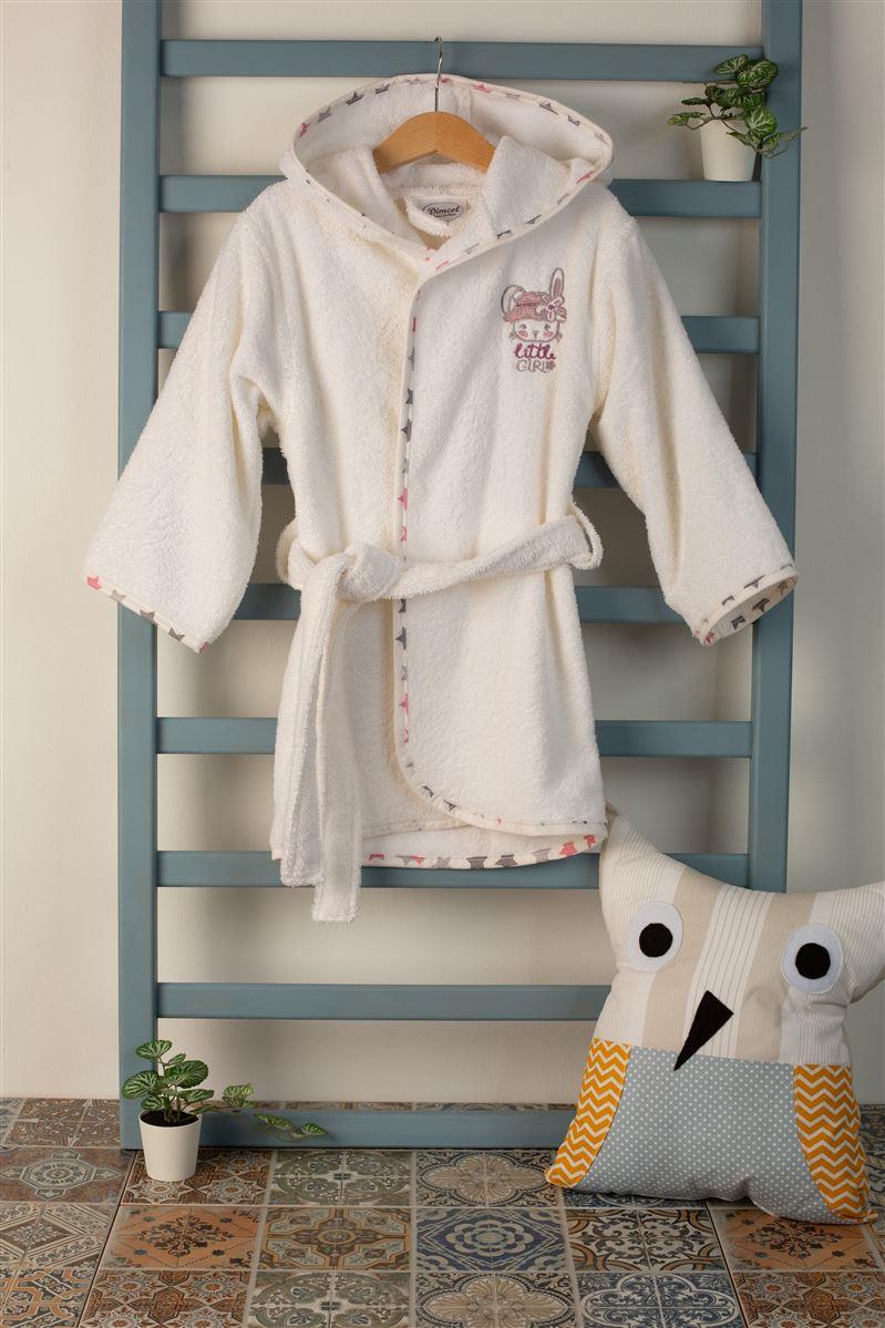 DIMcol ΜΠΟΥΡΝΟΥΖΙ Με Κέντημα bebe Rabbit Girl 147 SIZE:04 Λευκό 100% Cotton