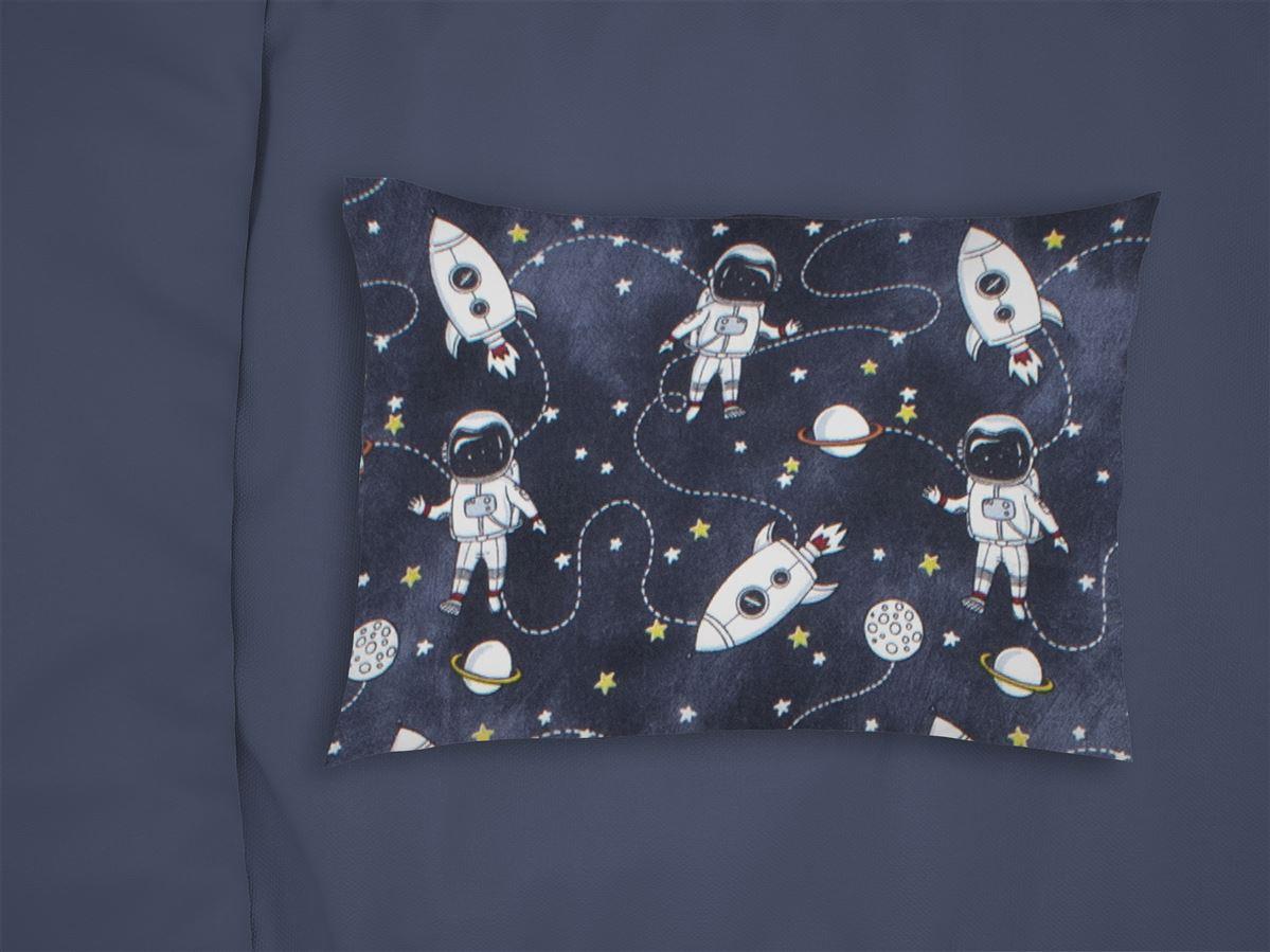 DIMcol ΜΑΞΙΛΑΡΟΘΗΚΗ ΕΜΠΡΙΜΕ bebe Galaxy Travel 90 35X45 Blue 100% Cotton Flannel