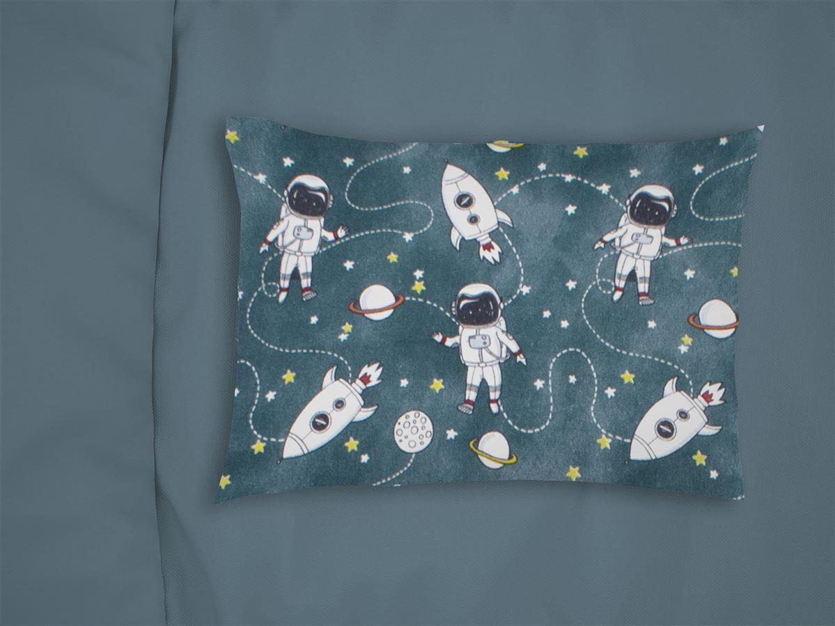 DIMcol ΜΑΞΙΛΑΡΟΘΗΚΗ ΕΜΠΡΙΜΕ bebe Galaxy Travel 91 35X45 Petrol 100% Cotton Flannel