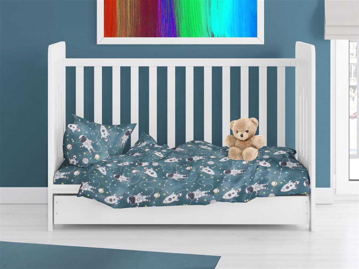 DIMcol ΠΑΠΛΩΜΑΤΟΘΗΚΗ ΕΜΠΡΙΜΕ bebe Galaxy Travel 91 120X160 Petrol 100% Cotton Flannel