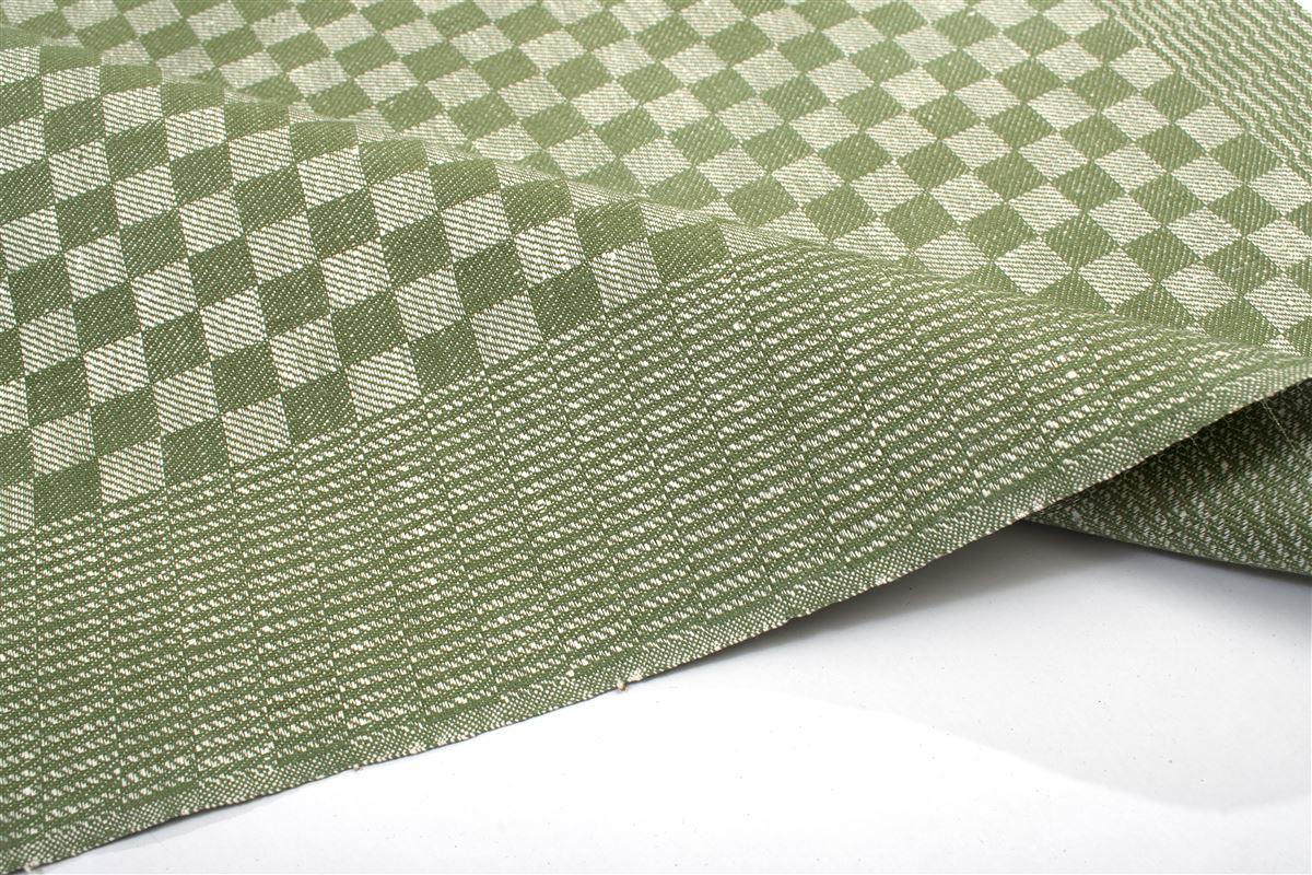 Καρέ Chequered 68X68 Green 50/50 Cott/Linen φωτογραφία