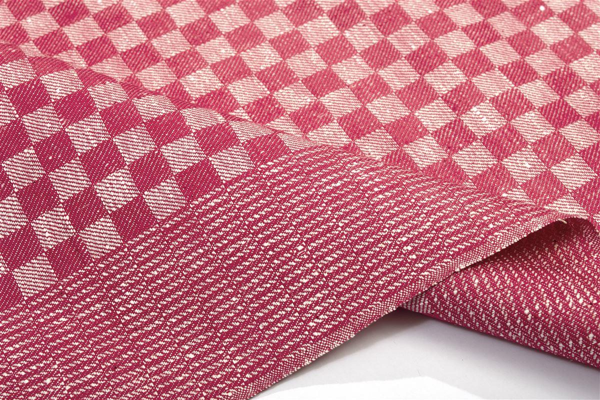 Καρέ Chequered 68X68 Red 50/50 Cott/Linen φωτογραφία