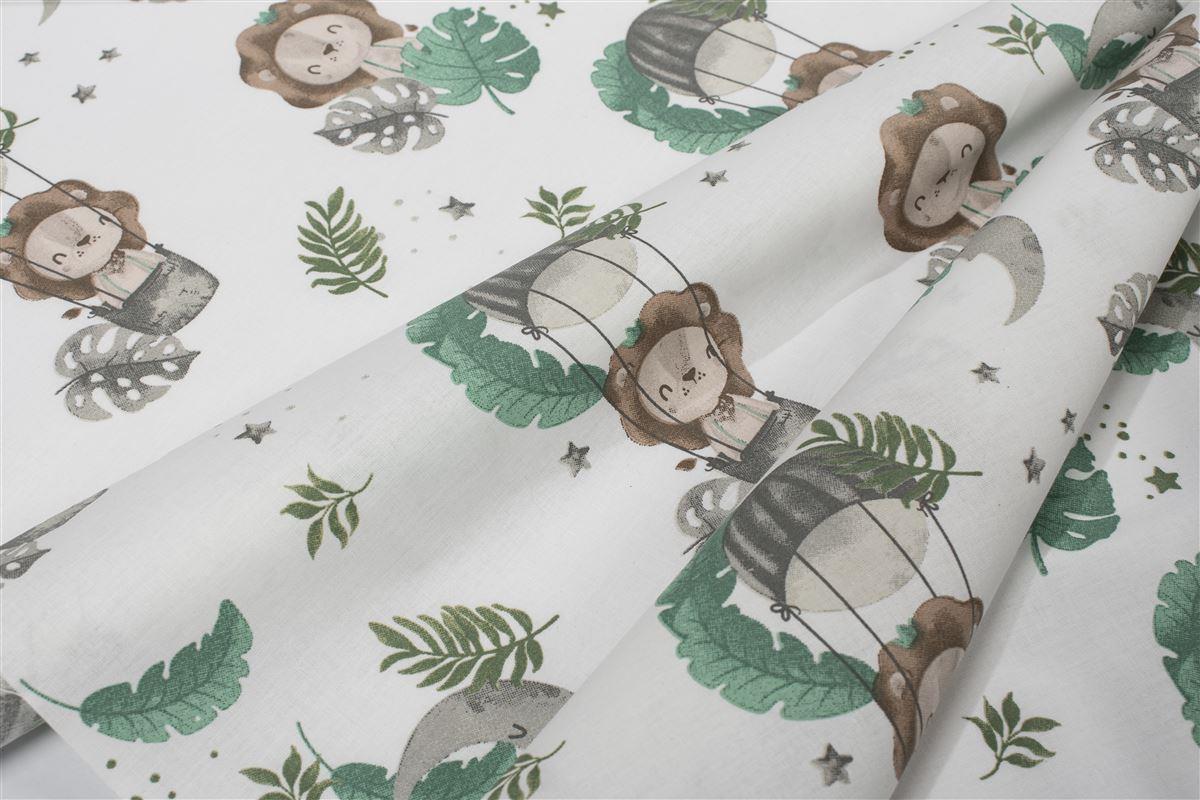 DIMcol Πάνα Χασέ bebe Lion 534 80X80 Green 100% Cotton