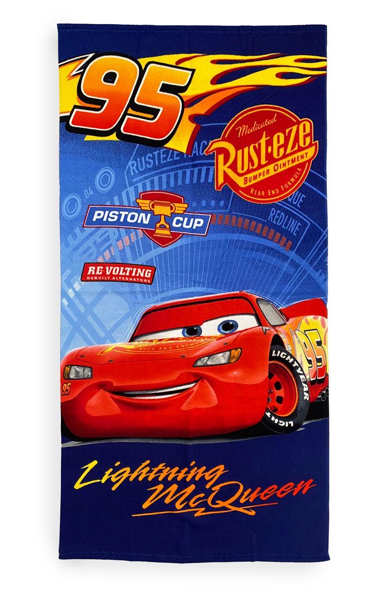 Disney Home Πετσέτα Θαλάσσης Quick Dry Disney Home Cars 38 70X140 Blue 100% Microfiber