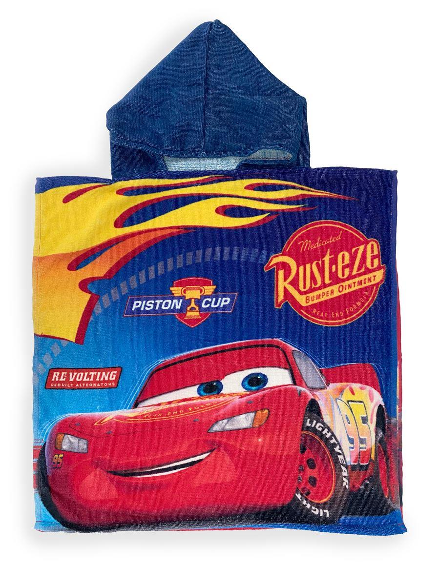 Disney Home Πόντσο Θαλάσσης Quick Dry Disney Home Cars 23 50X100 Blue 100% Microfiber