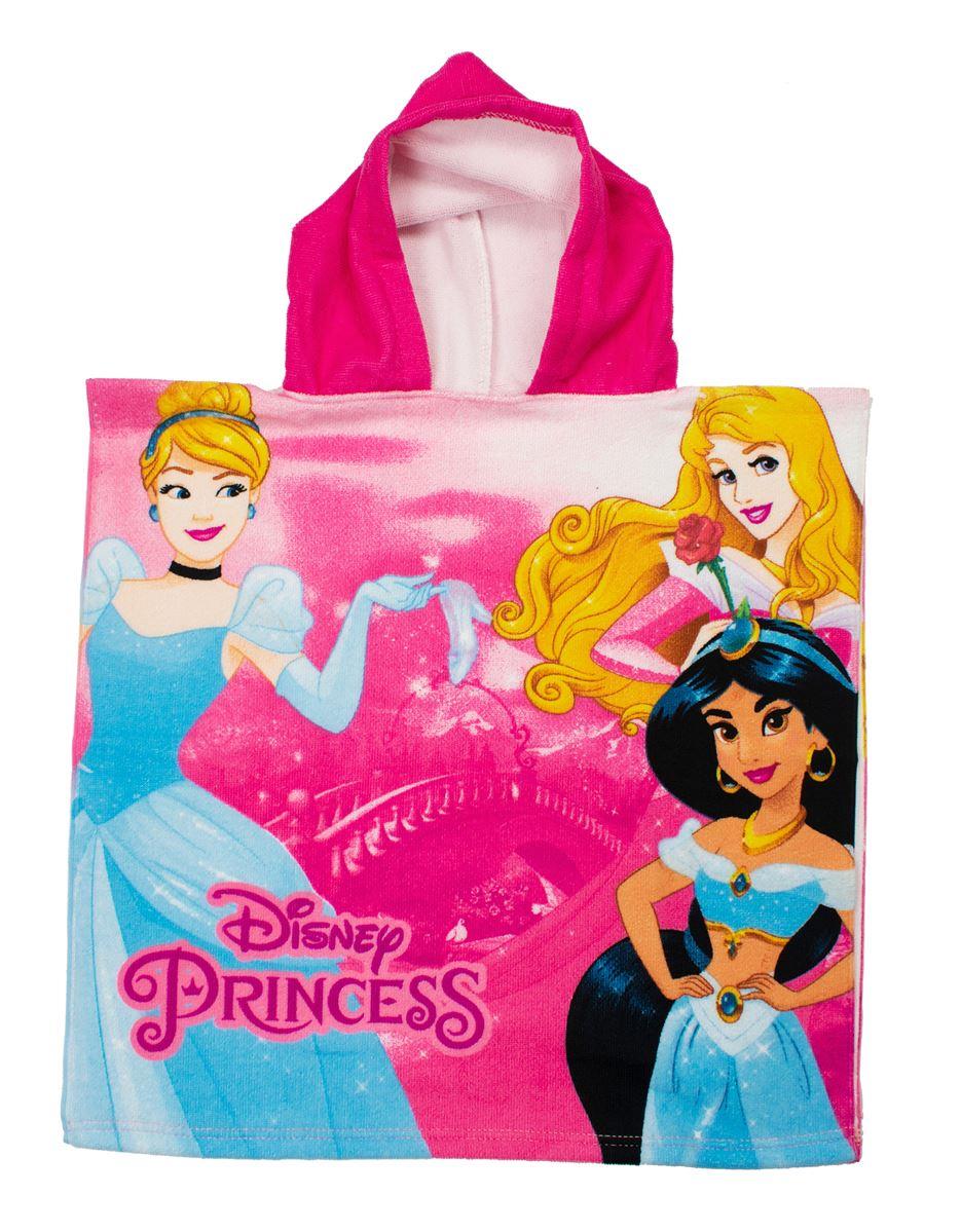 Πόντσο Θαλάσσης Quick Dry Disney Home Princess 24 50X100 Pink 100% Microfiber φωτογραφία