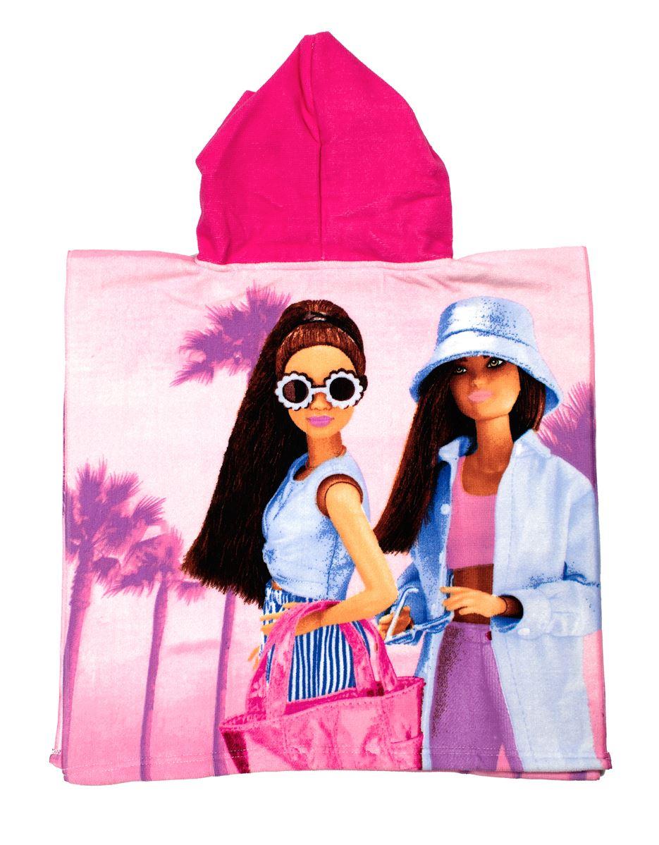 Πόντσο Θαλάσσης Quick Dry Mattel Barbie 86 50X100 Pink 100% Microfiber φωτογραφία