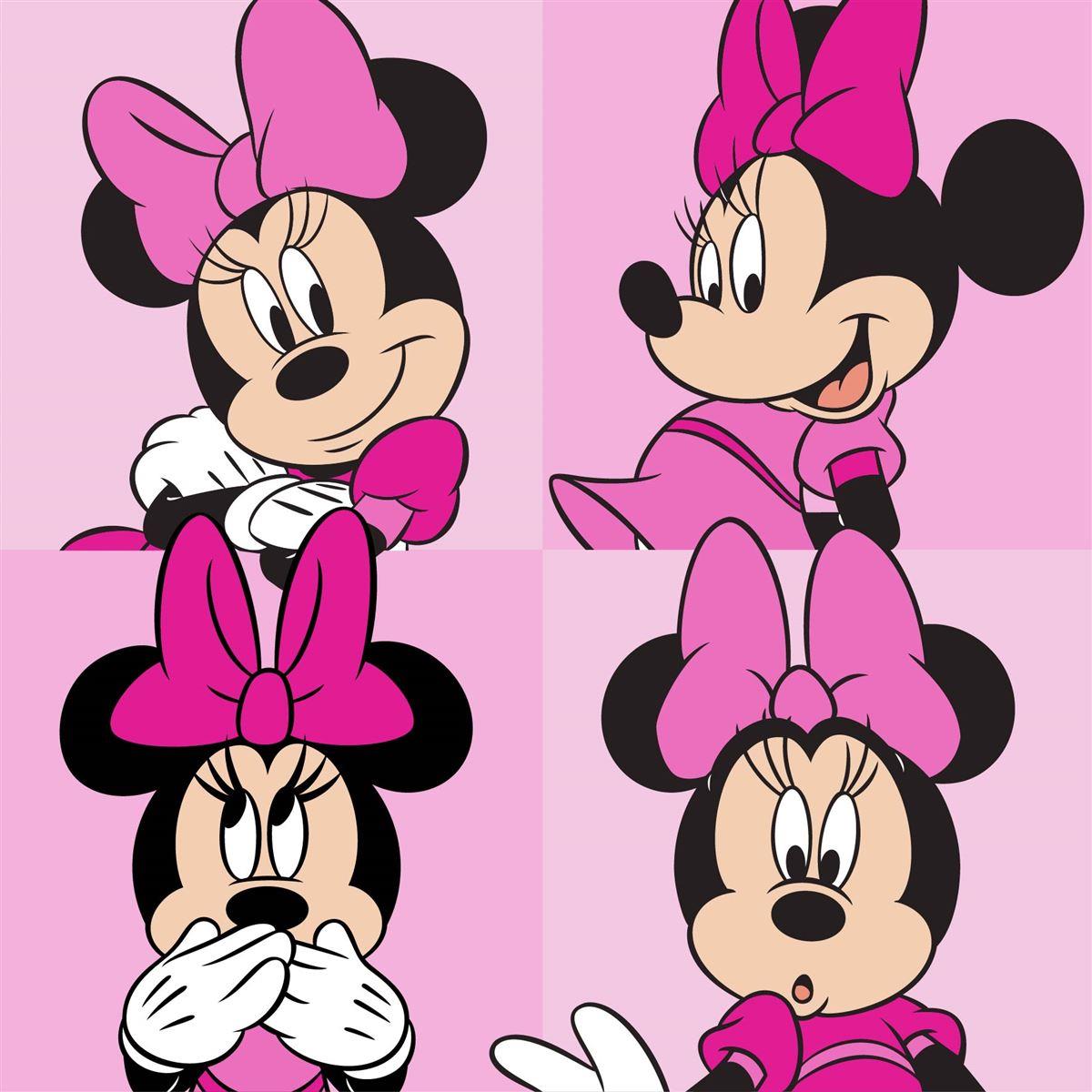 Disney Home Λαβέτα Νηπιαγωγείου Disney Home Minnie 76 30X30 Pink 100% Polyester