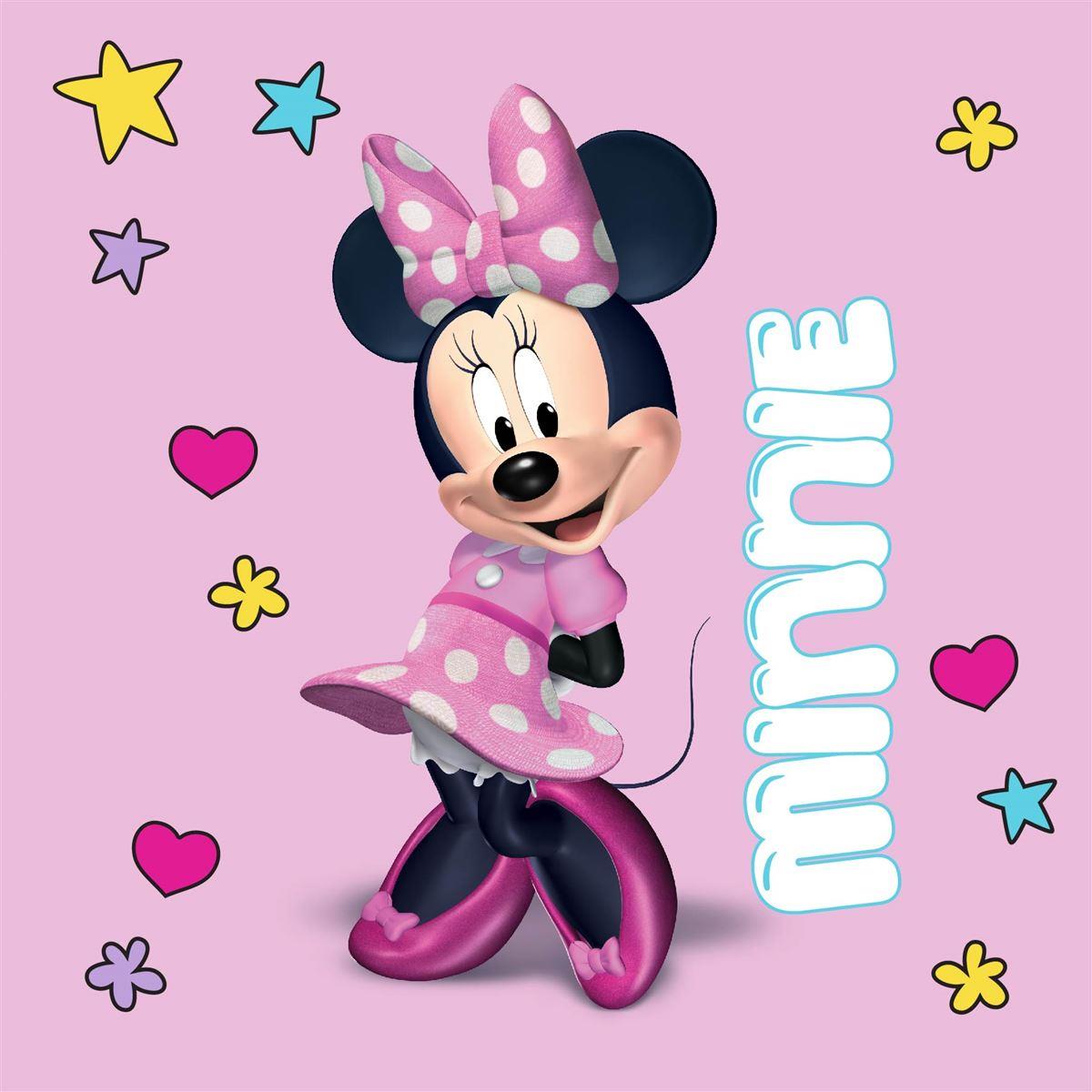 Disney Home Λαβέτα Νηπιαγωγείου Disney Home Minnie 78 Pink 30X30 100% Polyester