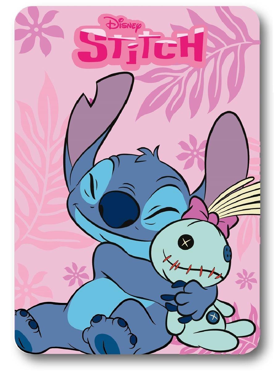 Disney Home Κουβέρτα Fleece Disney Home Stitch 25 100X140 Pink 100% Polyester