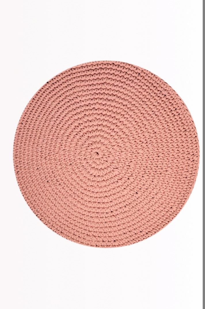 Tzikas Carpets Χαλί RING 55143-ΡΟΖ Tzikas Carpets ROUND 160X160