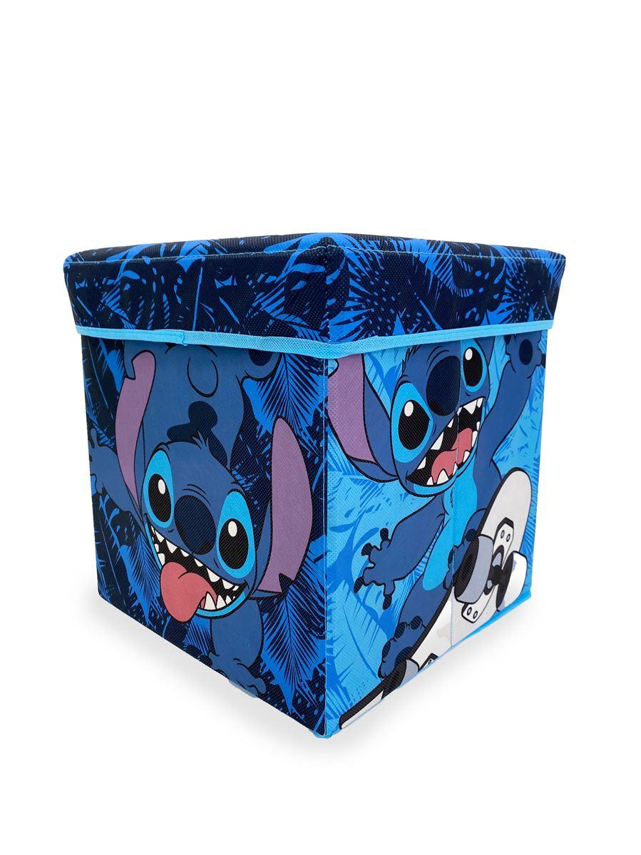 Κουτί-Σκαμπό Disney Home Lilo & Stitch 06 30X30X30 Blue 100% Polyester φωτογραφία