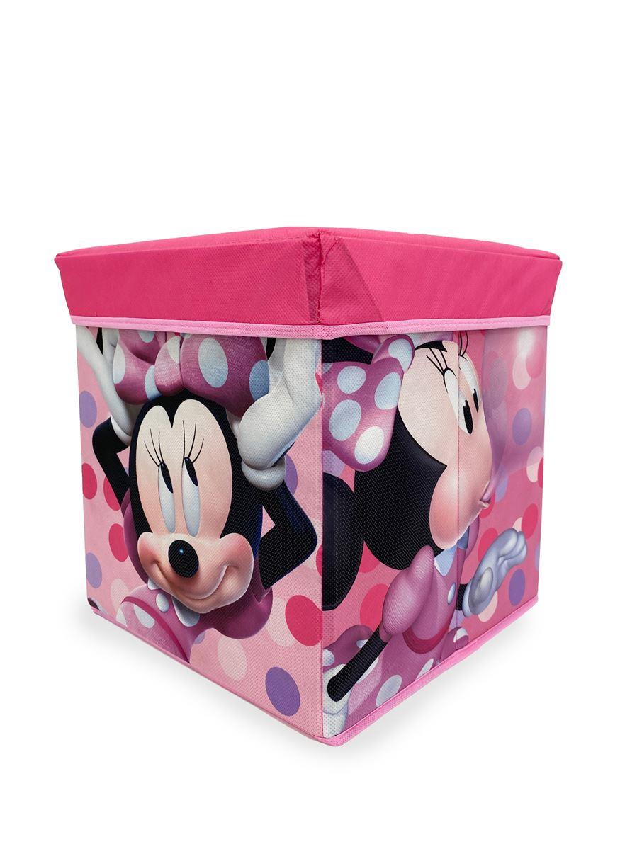 Disney Home Κουτί-Σκαμπό Disney Home Minnie 07 30X30X30 Pink 100% Polyester