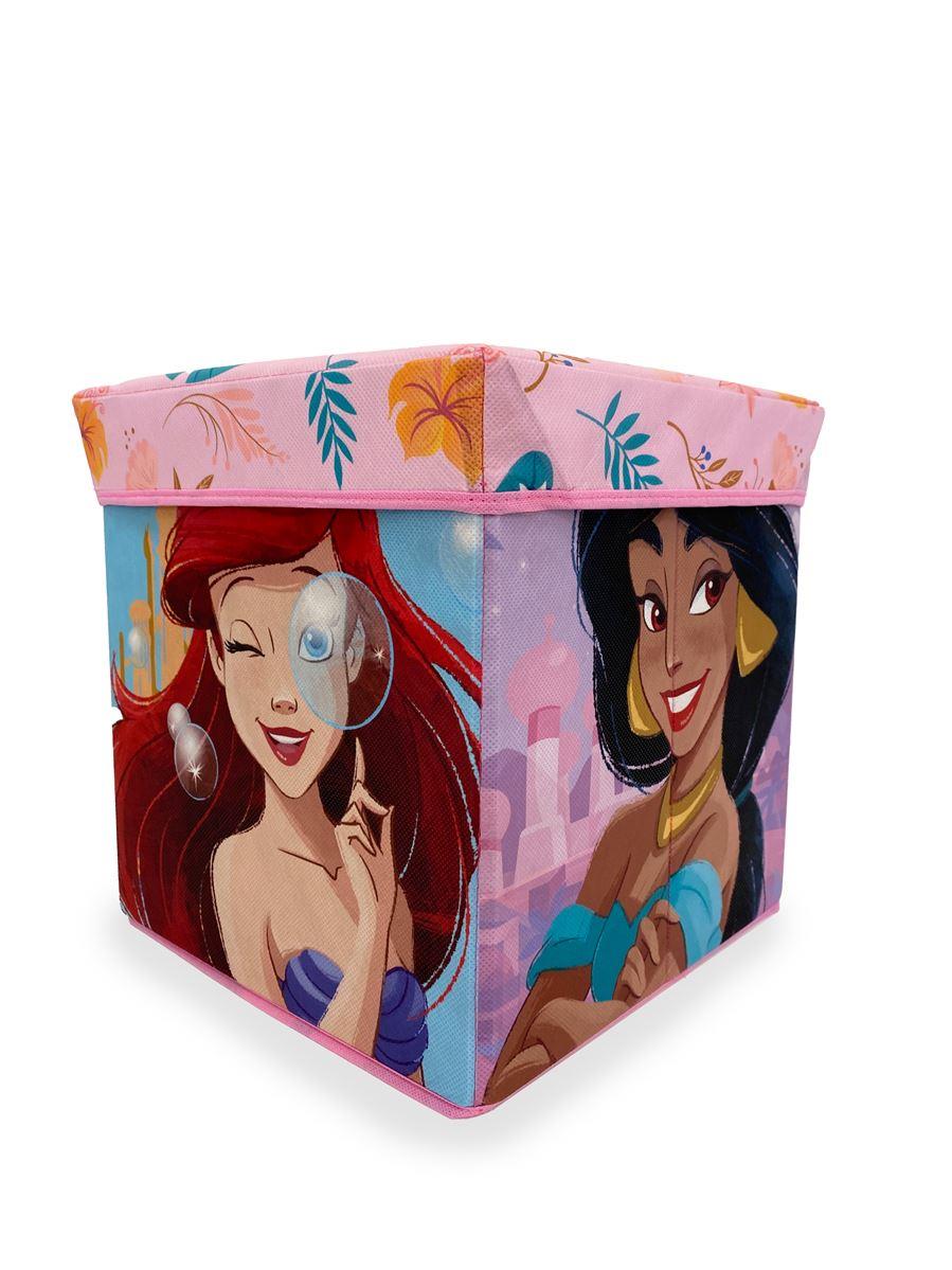 Disney Home Κουτί-Σκαμπό Disney Home Princess 08 30X30X30 Coral 100% Polyester