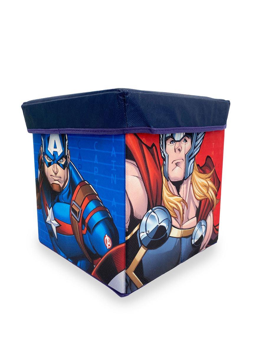 Marvel Κουτί-Σκαμπό Marvel Avengers 11 30X30X30 Blue 100% Polyester