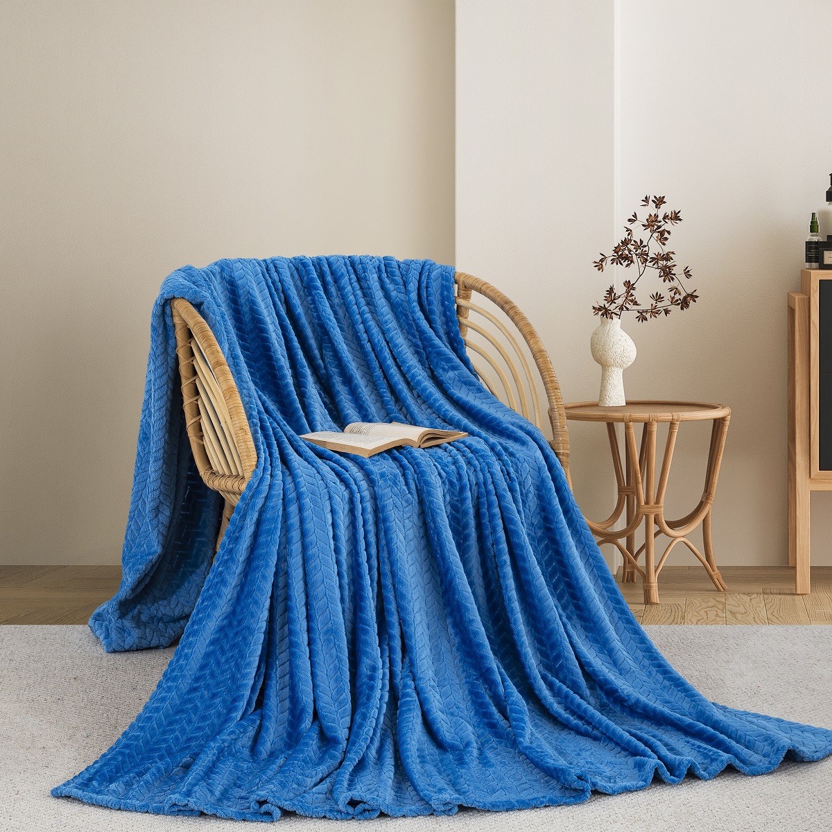 ΚΟΥΒΕΡΤΑ FLEECE ΥΠΕΡΔΙΠΛΟ 220X240 ADAM HOME (550) BLUE(03) φωτογραφία