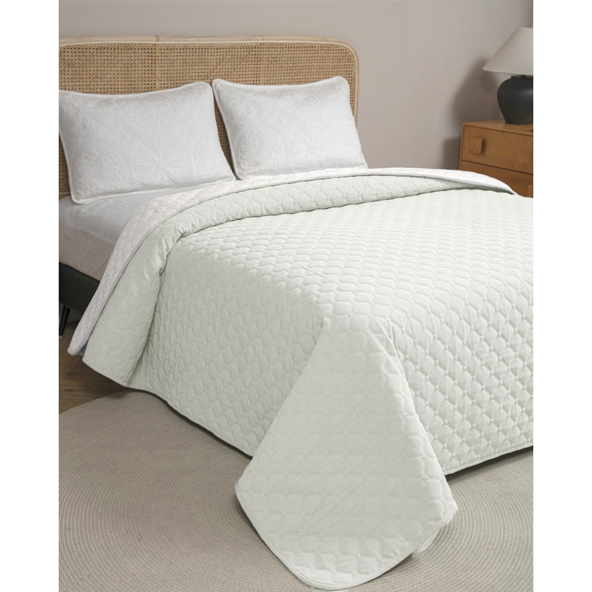 ΚΟΥΒΕΡΛΙ CHENILLE ΥΠΕΡΔΙΠΛΟ 220Χ240 ADAM HOME MISTRAL IVORY φωτογραφία