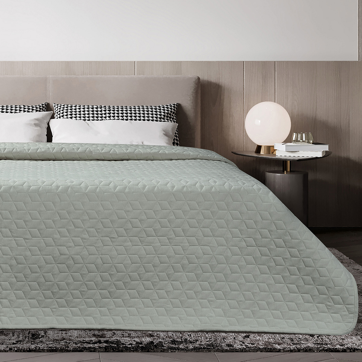 Adamhome ΚΟΥΒΕΡΛΙ MICROFIBER PRE-WASHED ΥΠΕΡΔΙΠΛΟ 220X240 ADAM HOME VIVA OLIVE GREEN